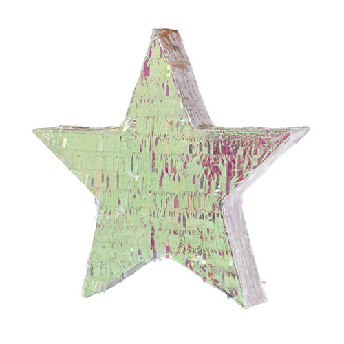 Star 2D Shape Iridescent Empty Foil Pinata