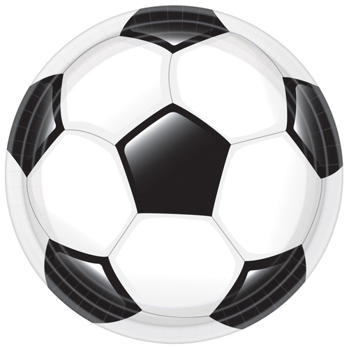 Goal Getter Soccer Round Paper Dinner Plates 18 Pack