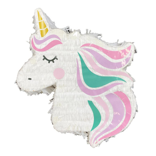 Unicorn Head 2D Shape Empty Pinata