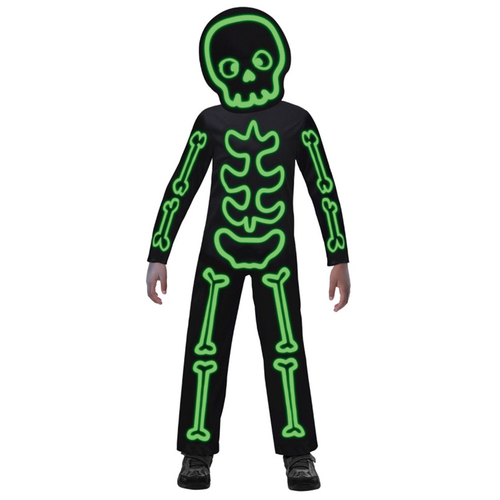 Stick Skeleton 6-8 Years Glow in the Dark Halloween Costume 