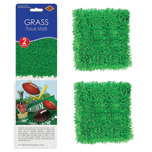 Green Tissue Paper Grass Mat