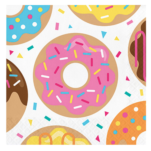 Donut Time Lunch Napkins 16 Pack