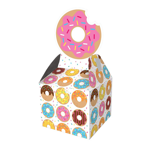 Donut Time Loot Favour Treat Boxes 8 Pack