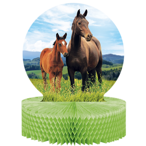 Melbourne Cup Horse and Pony Centrepiece Honeycomb Decoration