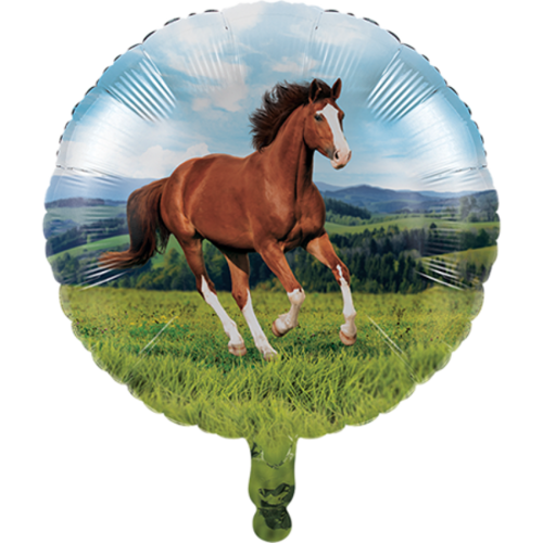 Melbourne Cup Horse and Pony Foil 45cm Round Balloon