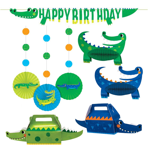 Alligator Party Decorating Birthday Pack