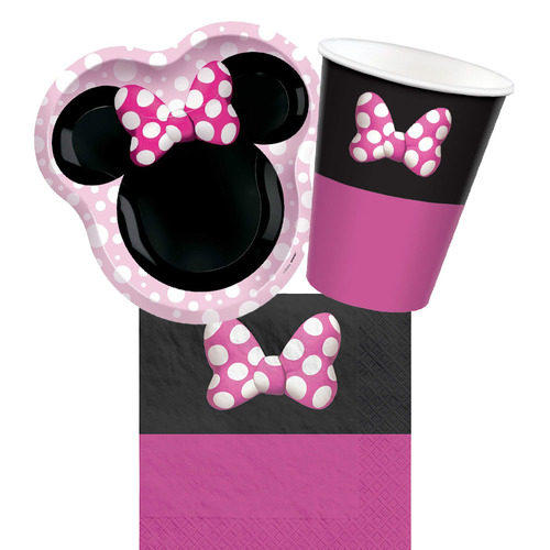 Disney Minnie Mouse Forever 8 Guest Tableware Pack