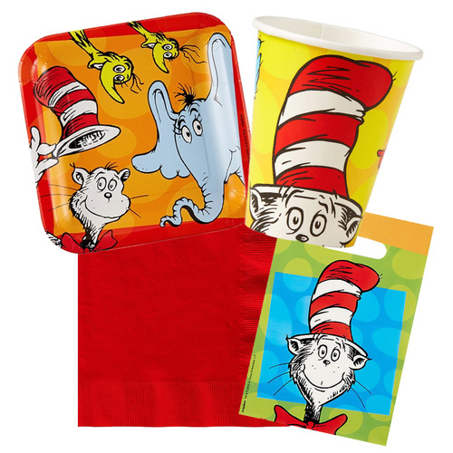 Dr Seuss 8 Guest Tableware Party Pack