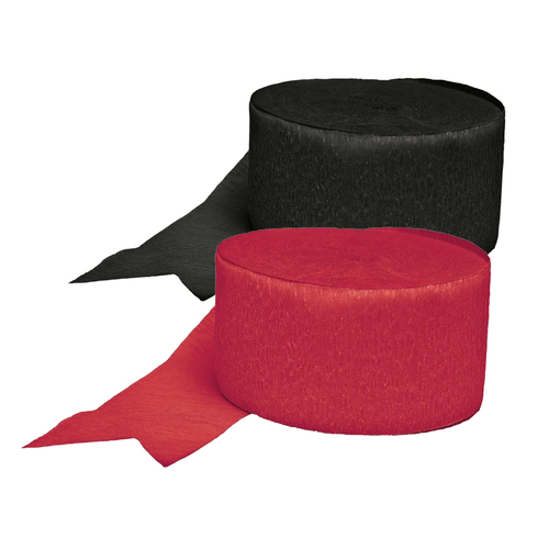 Football Black And Red Essendon Bombers Streamer Decorating Pack