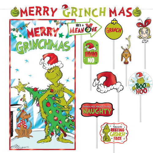 Christmas The Grinch Decorating Party Pack