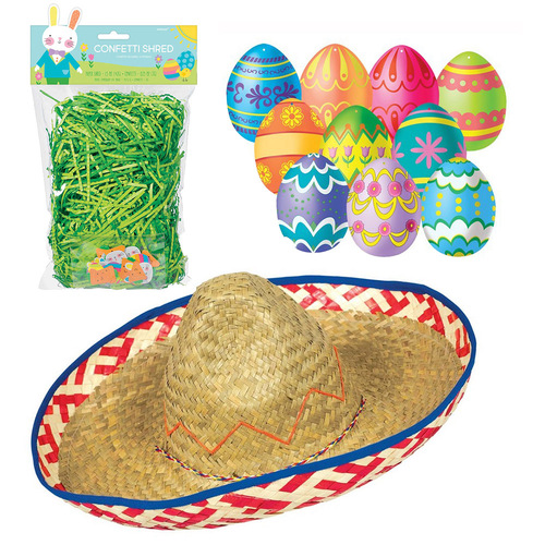 Easter Bonnet Decorating Pack (Mexican Hat, Shred & Cutouts)