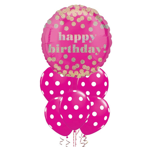 Happy Birthday Magenta Balloon Party Pack