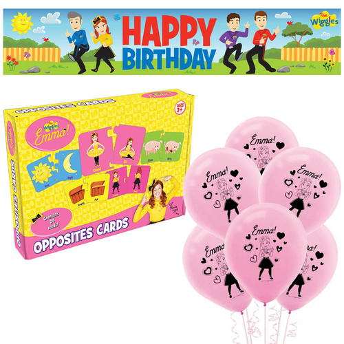 The Wiggles Emma Opposites Cards Birthday Party Pack