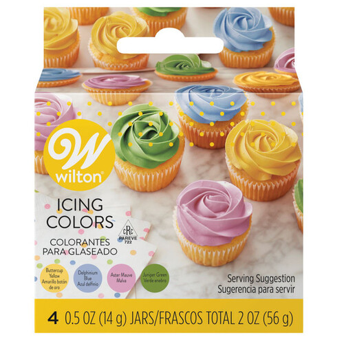 Cake Decorating Garden Tone Colours Icing Colour Set 4 Pack