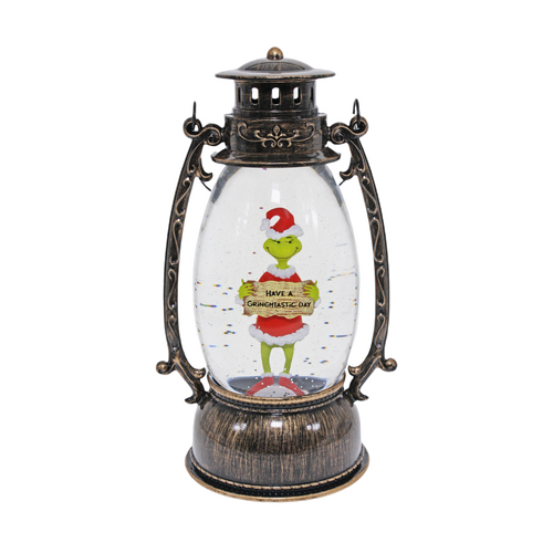 Christmas Grinch Grinchtastic Day Brass Lantern Collectable Decoration